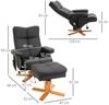 HOMCOM Massagesessel Fernsehsessel mit Fußhocker, aus Kunstleder (2-St) Bild 2