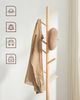 Vasagle Garderobenständer, freistehender Kleiderständer, Garderobe aus Massivholz, in Baumform, mit 8 Haken, für Kleidung, Hüte, Taschen, Flur, Eingangsbereich, naturfarben von Songmics RCR004N01 Bild 2