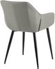 Esszimmerstuhl HORID - Stoff Hellgrau 52x63x82 cm | Essstühle Esszimmerstühle Küchenstühle Wohnzimmerstühle Bild 3