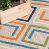 Mazovia Designteppich In- & Outdoor Teppich Wetterfest & UV-beständig Balkon - Bunt, 80x150 cm, Höhe 6 mm, Kurzflor, Weich, Pflegeleicht, Flachgewebe Bild 3