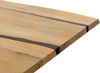 Baumtisch Mango 180x90x74 natur lackiert / Epoxid schwarz, Kreuzgestell anthrazit glänzend EPOXY Bild 5
