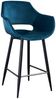 KAWOLA Barhocker ZAJA Barstuhl Sitzhöhe 76 cm Velvet petrol 114 x 59 x 57 cm Bild 3