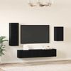 vidaXL TV-Schrankset 4 pcs Schwarz Eichen-Optik Holzwerkstoff 3393415 Bild 4