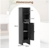 KOMFOTTEU Badregal Badezimmerschrank, Badschrank mit 3-stufig verstellbarem Regal Bild 3