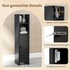 KOMFOTTEU Badregal Badezimmerschrank, Badschrank mit 3-stufig verstellbarem Regal Bild 4
