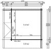 Alpholz Gardenlounge Cube Gartenhaus aus Holz Holzhaus mit 44 mm Wandstärke inklusive Terrasse Blockbohlenhaus Bild 4