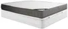 Vente-unique - DANEVO Mattress and bed base set StoffHolz, Platte Weiß - B 180 cm x H 22 cm30 cm x L 200 cm Bild 1