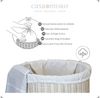 Casa Moro Wäschekorb Wäschekorb mit Deckel Rattan 75L Wäschesammler White Wash Korb (Wäschekorb mit Deckel & Baumwollsack), handgeflochten, mit Deckel, inkl. Baumwollsack, luftdurchlässig Bild 3