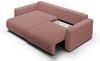 Ecksofa Sofa mit Schlaffunktion CHAIRA Stoff Curio Rose Ottomane Links Bild 3