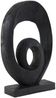 Ornament RANDA von Light & Living 30x9x46 cm Skulptur Holz Matt Schwarz Bild 2