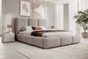 Selsey 'Bauro' Polsterbett mit Stauraum und Cordbezug, dunkelbeige, 180x200 cm Bild 2