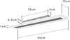 ZMH Dimmbare LED-Deckenleuchte mit Fernbedienung, 60 cm, 23 W, für Büro, Flur, modern, Wohnzimmer, weiß, für Schlafzimmer, Küche, Arbeitszimmer Bild 5