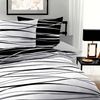 Traumschlaf Mako-Satin Bettwäsche Motion|155x220 cm + 80x80 cm| schwarz Bild 2