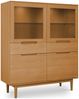 Highboard Enimeta Eiche Natur 146 cm - 4 Türen, 2 Schubladen, LED & Soft-Close Bild 4