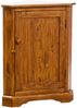 Biscottini Country Eckbrett aus massivem Lindenholz, Walnuss-Finish, 50,5 x 50 x 92,5 cm Bild 1