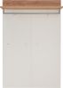 Garderobenpaneel >M-407< (BxHxT: 96x147x29 cm) in weiss | braun Bild 2