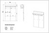 Garderobenpaneel >M-407< (BxHxT: 96x147x29 cm) in weiss | braun Bild 4