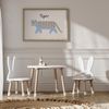 Poster Kinderzimmer Tiger · Süßer blauer Tiger mit Streifen · Tierposter für Jungen & Mädchen · Skandi Dekoprint ohne Rahmen - 21x30cm Bild 4