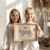Poster Kinderzimmer Tiger · Süßer blauer Tiger mit Streifen · Tierposter für Jungen & Mädchen · Skandi Dekoprint ohne Rahmen - 21x30cm Bild 2