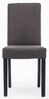 Esszimmerstuhl DALAN - Stoff Dunkelgrau 41x47x91 cm Schwarz | Essstühle Esszimmerstühle Küchenstühle Wohnzimmerstühle Bild 2