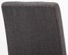 Esszimmerstuhl DALAN - Stoff Dunkelgrau 41x47x91 cm Schwarz | Essstühle Esszimmerstühle Küchenstühle Wohnzimmerstühle Bild 5
