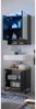 Badezimmer-Set >Denver< (2-tlg.) in schwarz / Evoke Eiche Dekor - 60x195x35 (BxHxT) Bild 2