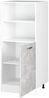 Hochschrank R-Line Beton 60 cm mit offenen Regalen, und Tür Vicco Bild 5
