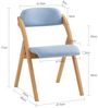 SoBuy FST92-BL Klappstuhl, Stoff, Lackiert, Blau, 41,5 x 77 x 47,5 cm Bild 3