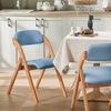 SoBuy FST92-BL Klappstuhl, Stoff, Lackiert, Blau, 41,5 x 77 x 47,5 cm Bild 2