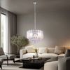 LED Hängeleuchte, Kristalle, 4-Flammig, klar, verchromt, D 35 cm Bild 5