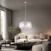 LED Hängeleuchte, Kristalle, 4-Flammig, klar, verchromt, D 35 cm Bild 5