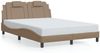 vidaXL Bettgestell "Viana" mit LED ohne Matratze Cappuccino-Braun 120x200 cm 3214012 Bild 5
