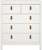 Dmora Kommode Alulim, Mehrzweckkommode, Schlafzimmerkommode, Schrank mit Schubladen, 82x48 h99 cm, Weiß Bild 5