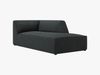 Micadoni Recamiere Ruby 1-Sitzer Rechts Kord Scala Schwarz Bild 2