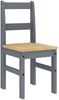 vidaXL 5-tlg. Essgruppe PANAMA Grau Massivholz Kiefer 3345189 Bild 5
