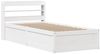 vidaXL Massivholzbett mit Kopfteil Weiß 75x190 cm Kiefer 3307108 Bild 2