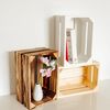 Creative Deco Holzkiste 3x Weinkisten Set Obstkiste Holz (3 Kisten) Bild 2