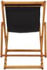 vidaXL Strandstuhl Klappbar Eukalyptusholz und Stoff Schwarz 310316 Bild 5