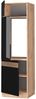 Kühlumbauschrank Fame-Line Schwarz Eiche hochglanz 60 cm Vicco Bild 4