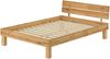Zeitloses Ehebett Doppelbett Holzbett 160x200 Eiche massiv geölt V-60.88-16Rollrost und Matratze inkl. Bild 2