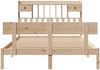 vidaXL Massivholzbett mit Regal ohne Matratze 140x190 cm Kiefernholz 3321826 Bild 4