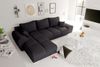 99rooms Antalya Ecksofa Strukturstoff NEVE Schwarz Links mit Schlaffunktion Bild 3