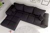 99rooms Antalya Ecksofa Strukturstoff NEVE Schwarz Links mit Schlaffunktion Bild 4