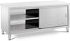 Royal Catering Arbeitstisch 150 x 60 cm Arbeitsschrank Gastro Schiebetüren Edelstahschrank, verschiedene Größen Bild 4