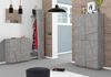 Garderobenpaneel >Viterbo< in Beton Nachbildung - 50x200x30cm (BxHxT) Bild 2