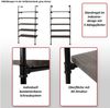 Standregal HWC-C45, Wohnregal Bücherregal Ablageregal, Industriedesign Holz Metall, 165x80x28cm ~ grau Bild 2