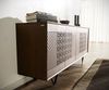 Sideboard Manjula 170 cm Mango Braun 4 Türen V-Fuß Metall Schwarz Bild 5