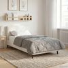 vidaXL Sommerdecke Hellgrau 155 x 200 cm Mikrofaser und Teddy-Fleece 42026171 Bild 4