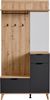 Carryhome 'NORDIC' Garderoben-Set, Holznachbildung Graphit, 103 x 202 x 40 cm, mit Spiegel und Schublade Bild 2