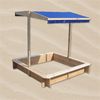 Feel2Home Sandkasten, Fichtenholz natur / blau, 120 x 120 x 120 cm Bild 4